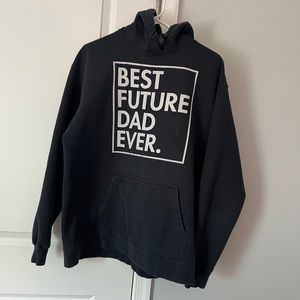 Best Future Dad Black Sweatshirt XL